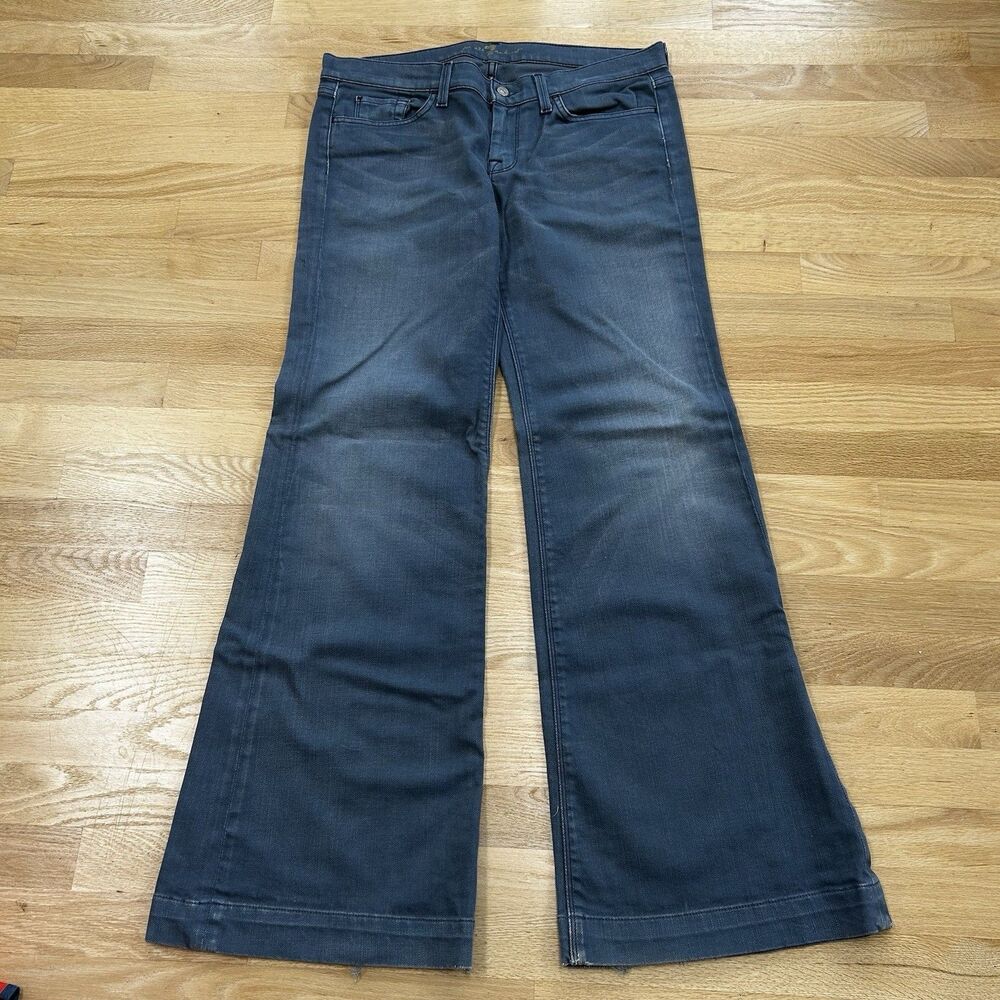 7 For All Mankind - Women's Dark Blue Boot Cut Jeans